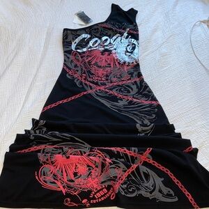 COOGI ⚜️ One Shoulder Dress in Black and Red ✨NWT✨